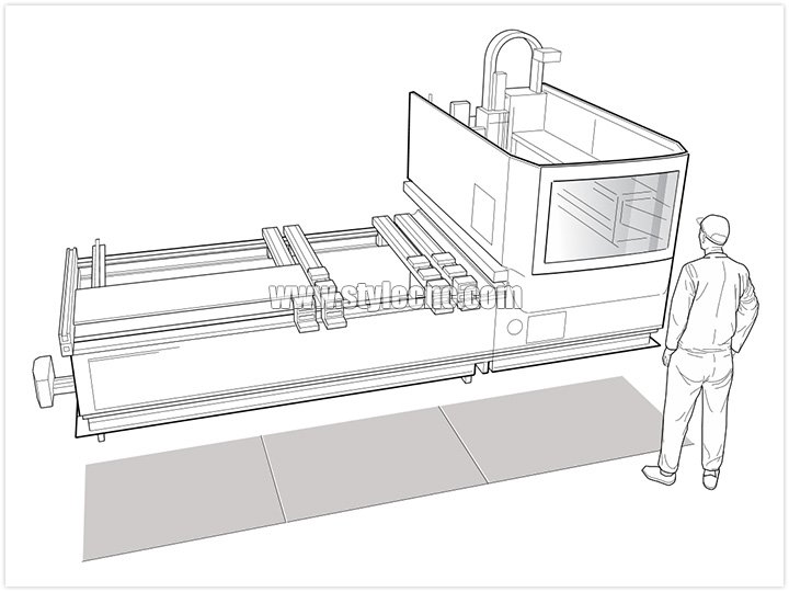 帶安全墊的 C 型框架/懸臂機