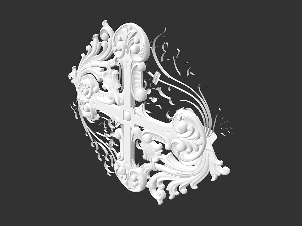 數(shù)控雕刻刻機(jī)表 3D 木質(zhì)裝飾模型 STL 檔